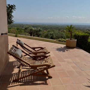 Sa Roca Blanca Terrace Terrace with panoramic view and equipped with hammocks